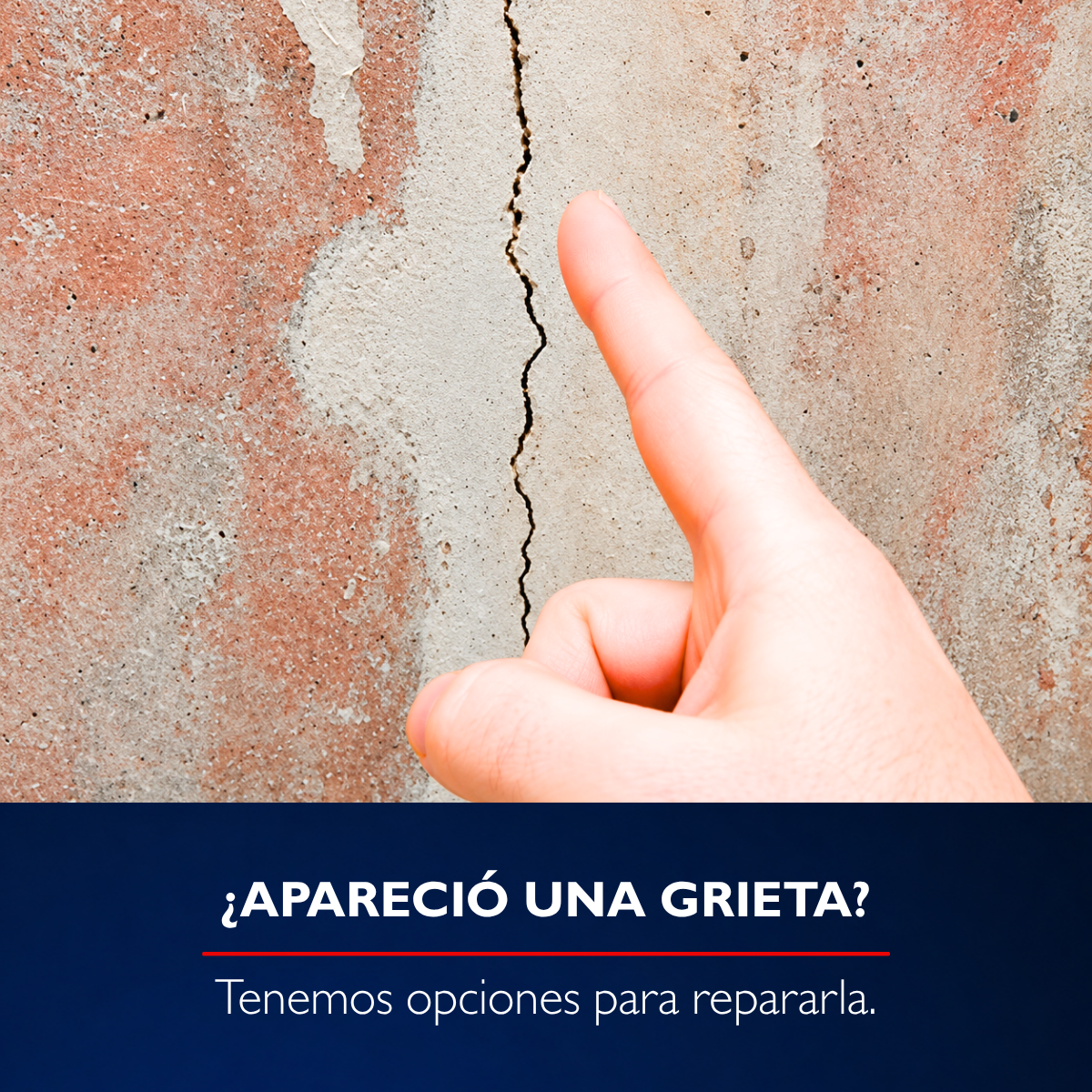 ¿Apareció una grieta?